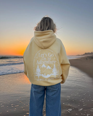 Butter Yellow Oversized Hoodie for Cozy Everyday Adventures