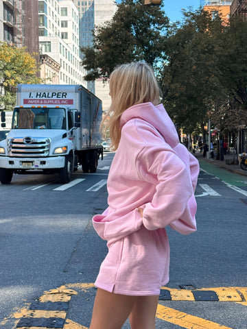 Pastel Magenta Oversized Hoodie for Effortless Everyday Style