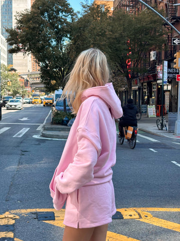 Pastel Magenta Oversized Hoodie for Effortless Everyday Style