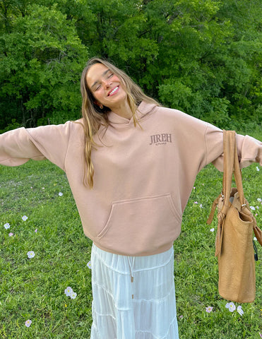 Everyday Faith Hoodie in Soft Mahogany Rose