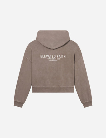 Soft Brown Oversized Zip Hoodie for Effortless Everyday Style