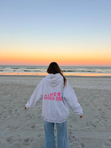 Cozy & Life Goes On Hoodie for Everyday Comfort and Relaxed Style
