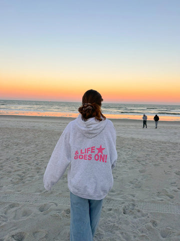 Cozy & Life Goes On Hoodie for Everyday Comfort and Relaxed Style