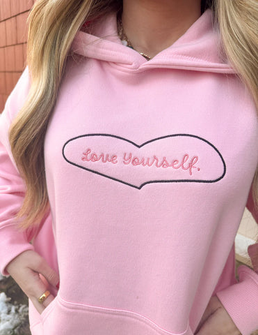Embroidered Love Yourself Hoodie for Everyday Faith and Comfort