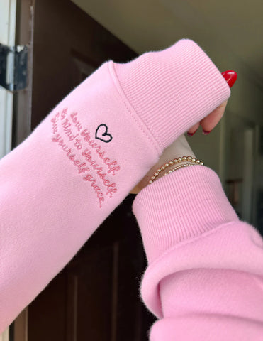 Embroidered Love Yourself Hoodie for Everyday Faith and Comfort