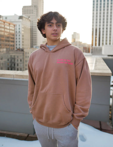 Cozy Brown Imago Dei Hoodie for Everyday Faith & Comfort