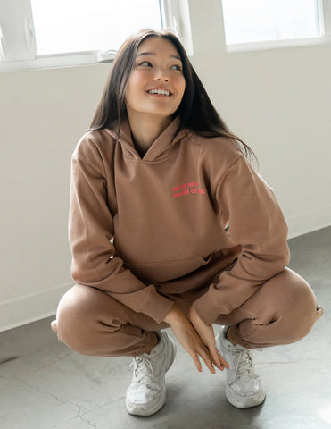 Cozy Brown Imago Dei Hoodie for Everyday Faith & Comfort