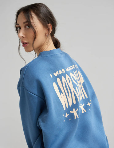 Inspiring Worship Crewneck Sweatshirt for Everyday Faith