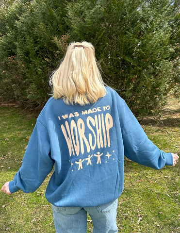 Inspiring Worship Crewneck Sweatshirt for Everyday Faith