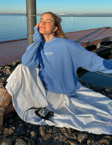 Inspired Unisex Hoodie in Mountain Bluebird for Everyday Comfort