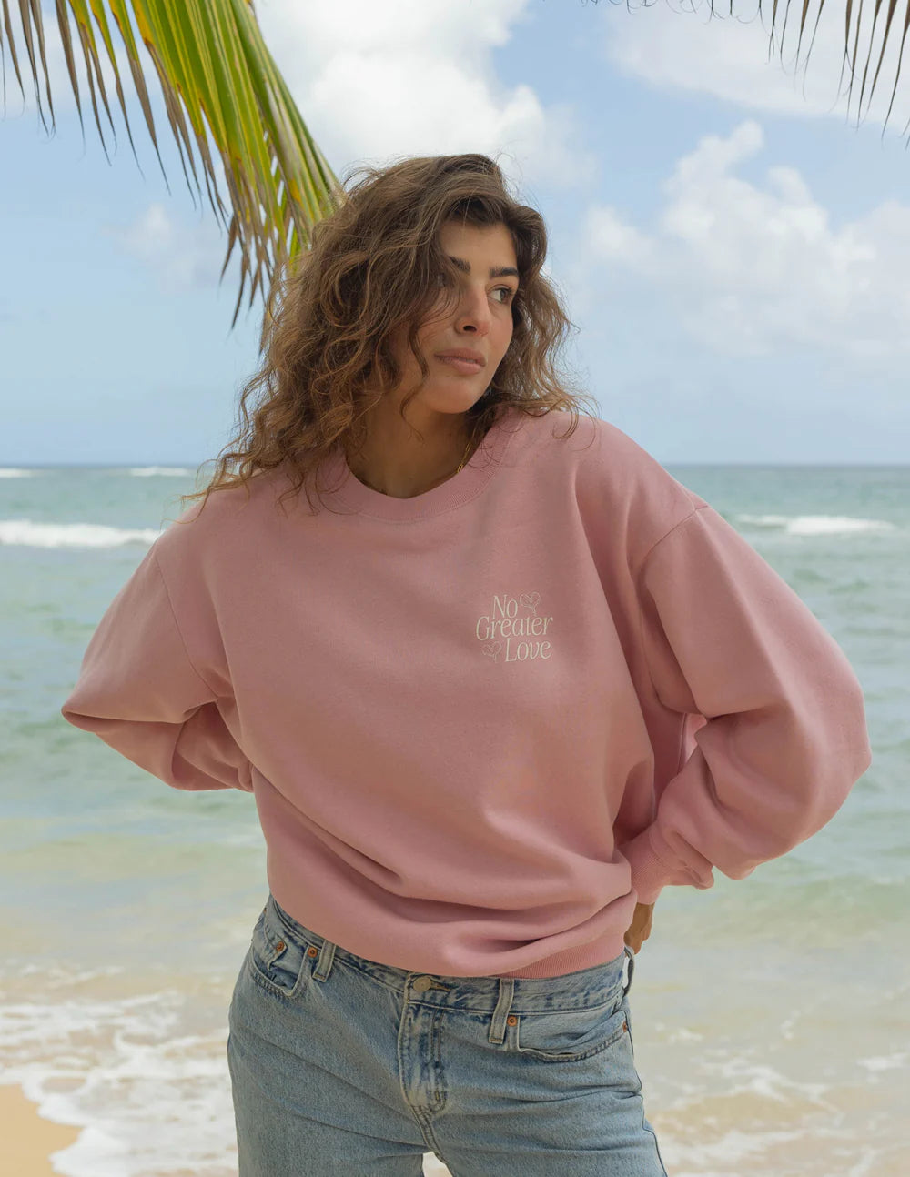 Inspirational Unisex Crewneck Sweatshirt with Faith Quote