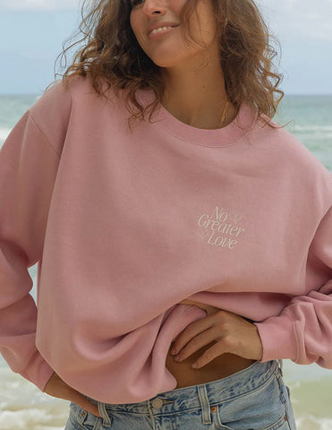 Inspirational Unisex Crewneck Sweatshirt with Faith Quote