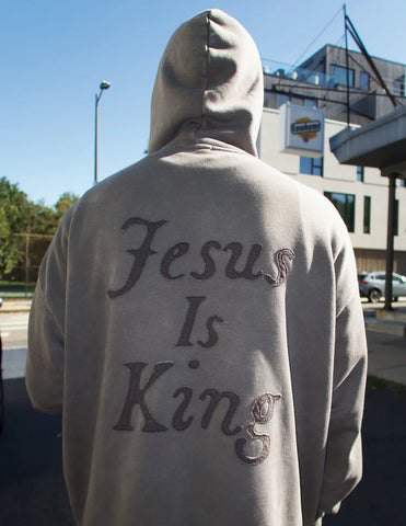 Bold Faith Hoodie with Not Sorry Jesus Is King Statement