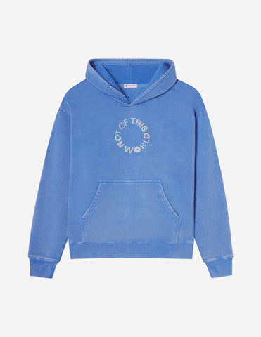 Inspiring Provence Blue Hoodie with Romans 12:2 Scripture