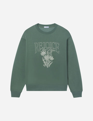 Super Soft Forest Green Crewneck with Inspirational Scripture Design