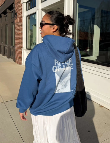 Cozy Unisex River of Life Hoodie for Inspirational Everyday Style