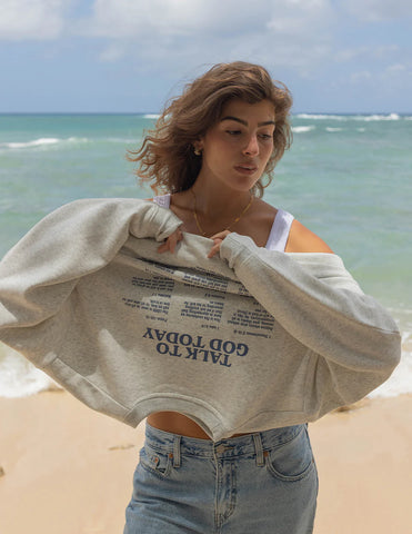 Faith-Inspired Unisex Crewneck Sweatshirt with Inspirational Scripture