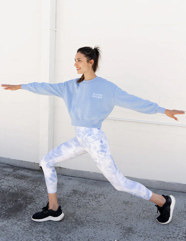 Cropped Light Blue Sweatshirt for Everyday Faith and Style