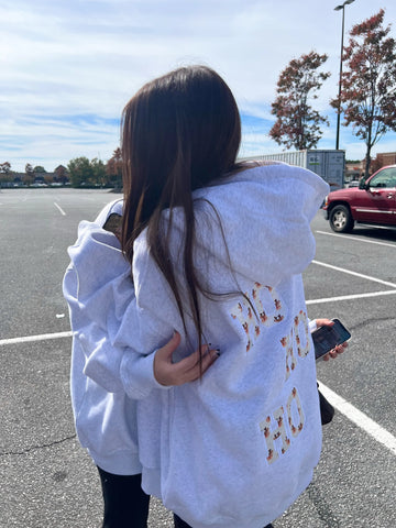 Cozy Grey Reindeer Hoodie for Winter Outfits and Festive Style