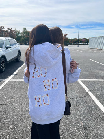 Cozy Grey Reindeer Hoodie for Winter Outfits and Festive Style