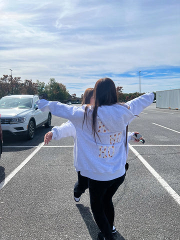 Cozy Grey Reindeer Hoodie for Winter Outfits and Festive Style