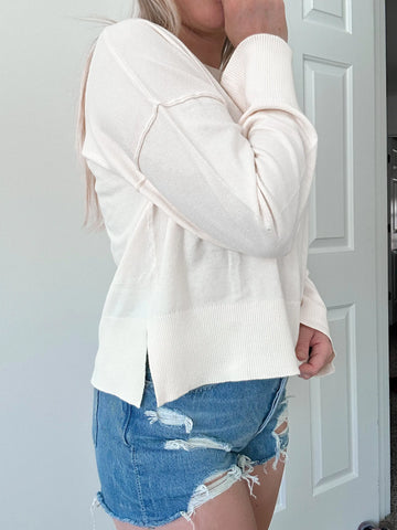 Ivory Buttery Soft Sweater for Cozy Everyday Style